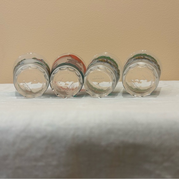 Set Of 4 Acrylic Christmas Horse/Sleigh & Reindeer Tumblers/Drinking Glasses CCI - Picture 5 of 6